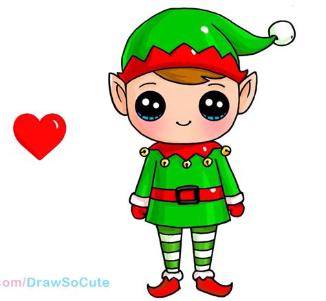 cute elf drawings|More.